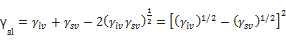 surface free energy of solid by contact angle measurment