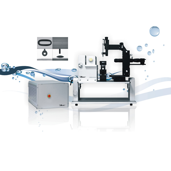 Spinning drop interfacial tensiometer for measurement of interface tension and surface tension